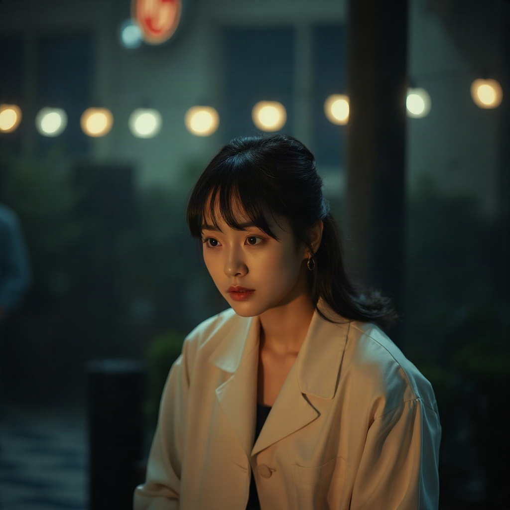 短剧《雨夜来客》悬疑推理题材剧照
